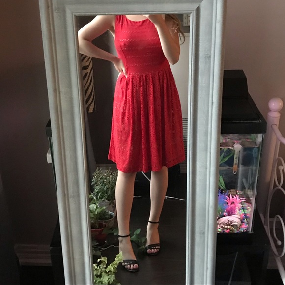 Anthropologie Postmark red open-back midi dress - Picture 4 of 11